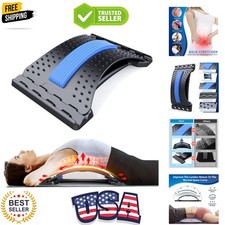 Back Stretcher for Lower Back Pain Relief, 3 Level Adjustable Lumbar Back Cra...