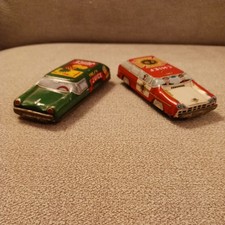 Two Collectible Vintage Litho Cars Made In Japan