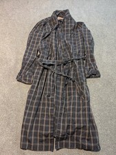 Vintage State O Maine Robe Mens One Size 1950s 60s Cotton Plaid Powers Dry Goods