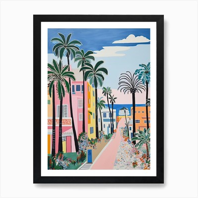 Huntington Beach, California, Matis Framed Wall Art Poster Canvas Print Picture