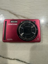 Samsung SL720 12.2MP Digital Camera 5X Optical Zoom Red Untested AS-IS