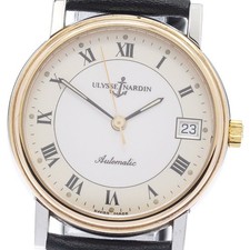 Orologio Uomo Automatico Ulysse Nardin San Sheer 135-22 Data Quadrante Bianco_945073