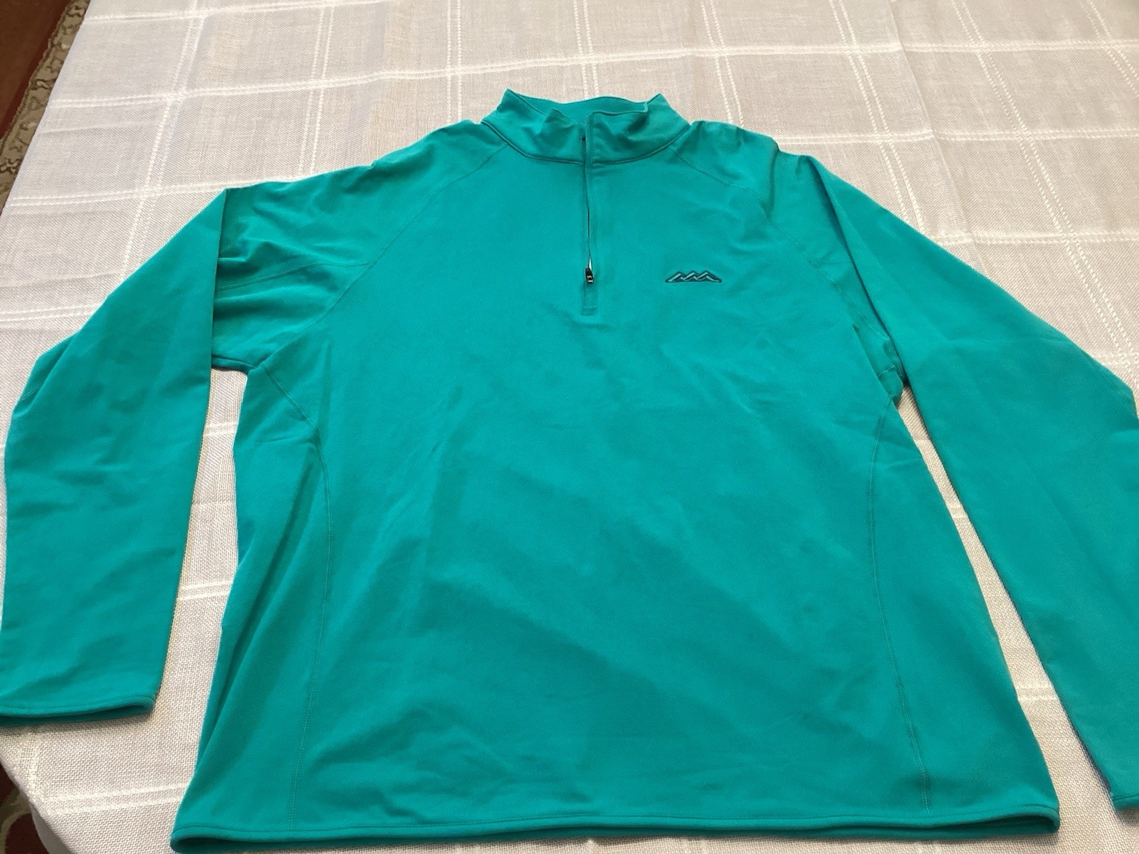 Men's Levelwear Gear Teal 1/4 Zip Pullover Long Sleeve Size L
