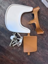 Stokke Tripp Trapp Baby Set Plus Tisch Weiß - Braun guter  Zustand