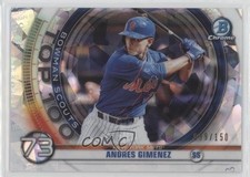 2020 Bowman Scouts Top 100 Chrome Atomic Refractor /150 Andres Gimenez 3bv