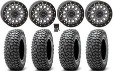 System 3 SB-6 15" Wheels Gm (5+2) 32" RocScraper Tires CanAm Commander Maverick