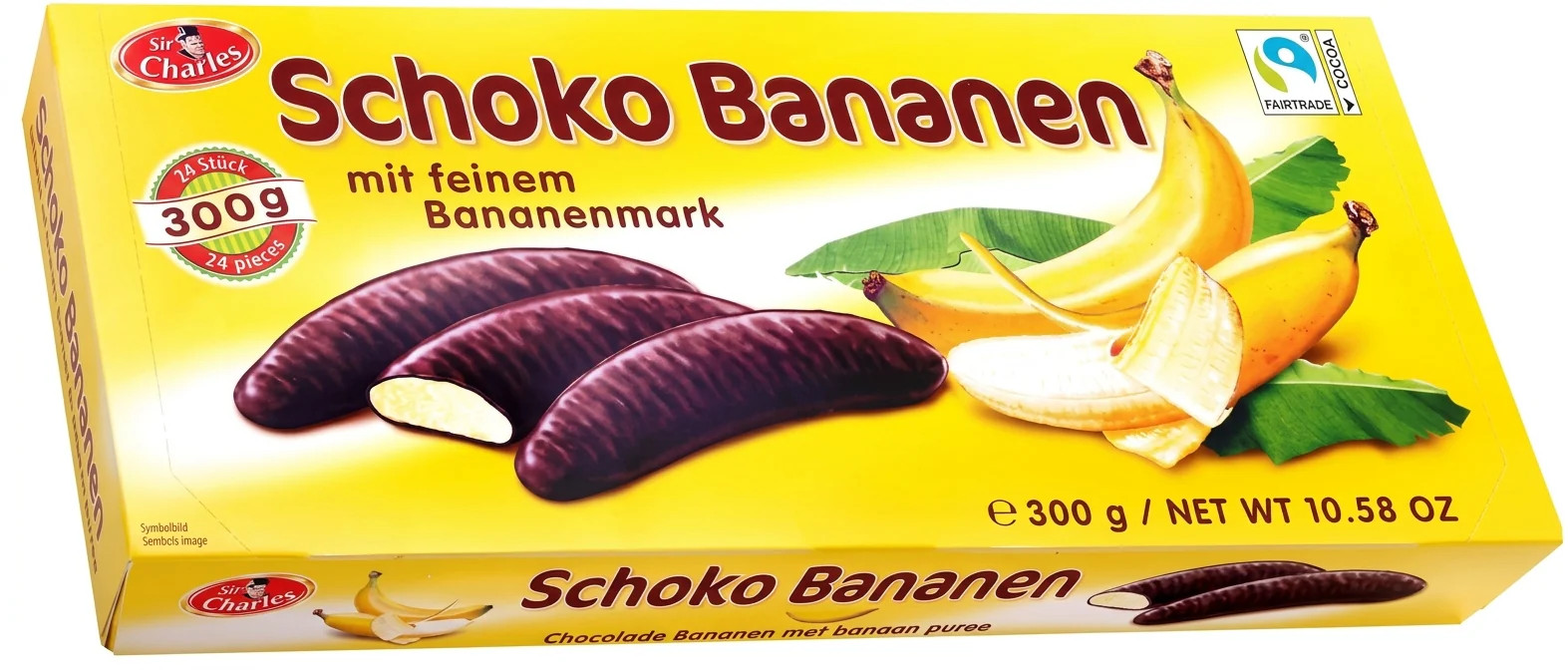 Sir Charles Chocolate Bananas 300g Austrian Premium Candy Snack
