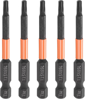 "5 StüCk T15 Torx Bit Schraubendreher Bit Set 65Mm Lang 1/4\" Magnetisch Sechskant"