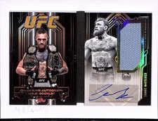 2025 Topps Knockout UFC Conor McGregor Mat Relic Auto Autograph Booklet #/10