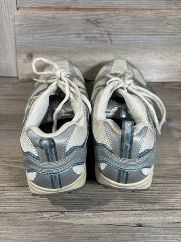 Sneakers da passeggio Skechers Shape Ups donna taglia 10 11814 bianche scarpe stringate a rete - Foto 3 di 8