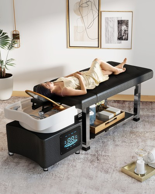 #ad Head Spa Shampoo Bowl Massage Bed Backwash Unit w Water CycleLED Lights Therapy $899.99
