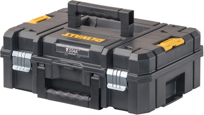 TSTAK II Tool Box, Flat Top Tool Storage Case, Organizer Box Holds up to 66 Lbs,