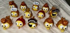 Lot of 13 Goldfish Swim School Rubber Bath Toys SmileMakers Bubbles Mascot Fish