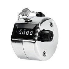 4 Digit Metal Handheld Tally Counter Mechanical Clicker Counter for Coaching