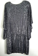 Antthony Women's Dark Gray Sequin Dress 1X 18 20 Plus Size Dress New