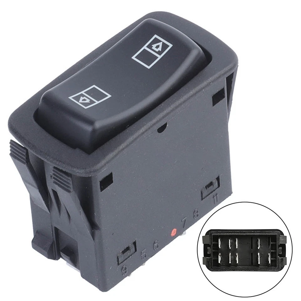 Interruptor basculante de ventana de puerta eléctrica de alta resistencia 1MR4341AM15 para camiones Mack CH/CX/CV Foto 2 de 4