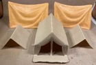 LOT 5 Vintage 1960s Marx Tents for 54mm Confederate Union Civil War Army