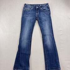 Miss Me Jeans Womens 27 35 Bootcut JE104684X Bling Embellished Flap Pocket Denim