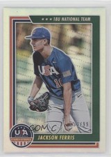 2022 Panini USA Baseball Stars & Stripes Holo Gold 53/99 Jackson Ferris #95 0f83
