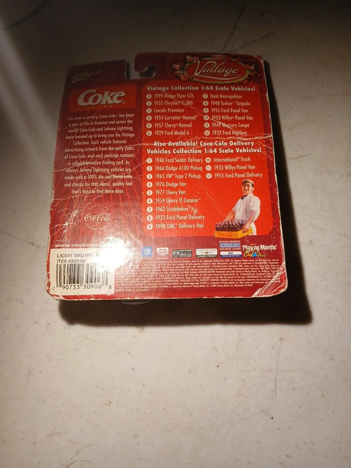 Johnny Lightning Coca-Cola Edición Vintage 1933 Willys Panel Van 1:64 C24-332 Foto 2 de 4