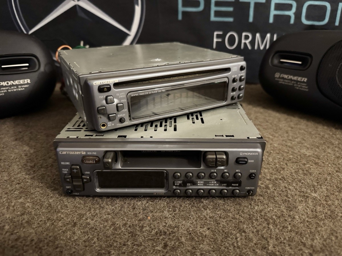 1994年物　希少Pioneer KEH-P40 CDS-P40 CDカセット PIONEER CARROZZERIA KEH-P40 & CDS-P60 Car Radio Casette Player