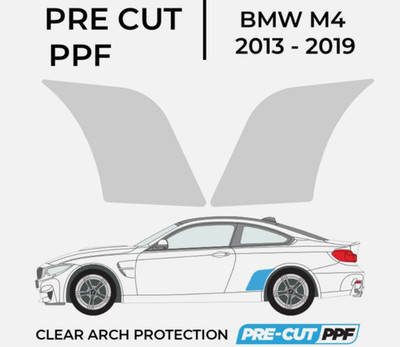 Heckbogen Steinschlagschutz PPF Lackschutzfolie Set - BMW M4 2014-2019
