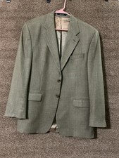 Chaps Ralph Lauren 40R Mens Brown Silk  Wool Nailshead Blazer Sport Coat Jacket