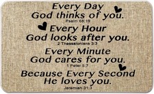 Christian Welcome Mat for Front Door 17 inch x 28 inch, Gifts