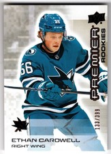 2024-25 Upper Deck Premier Rookies ETHAN CARDWELL 132 /399 San Jose Sharks UD RC