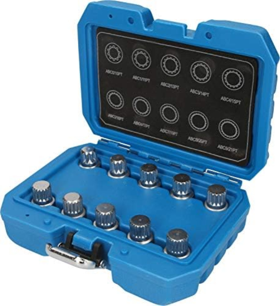 Brilliant Tools BT691310 Set 10 chiavi bulloni antifurto per VW - Qualità KS Tools