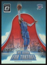 Russell Westbrook #11 2017-18 Panini Donruss Optic All Clear for Takeoff Red /99