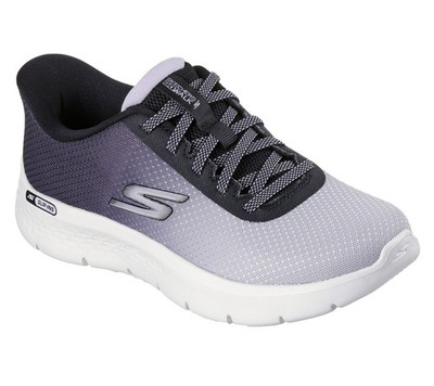 Skechers Slip-ins GO WALK FLEX Walking Sneakers-Cheri Black/White 9.5/M Used