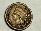 1862 copper-nickel INDIAN HEAD U.S. Cent. Very nice Fine. #q2