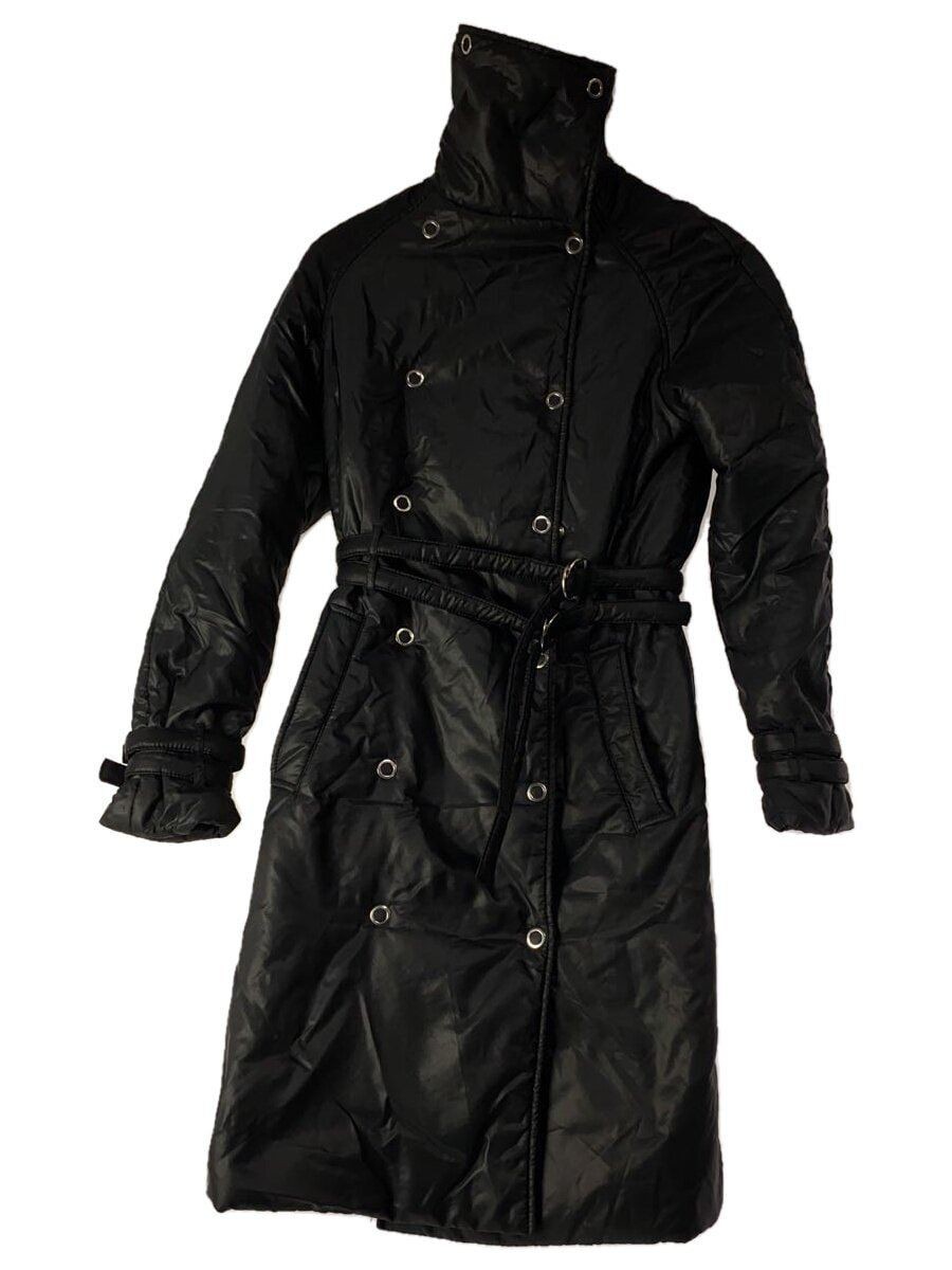 ALTRA MM6 altro cappotto 38 nylon nero tinta unita 32AA012 etichetta Koko e