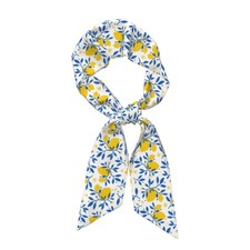 Cute Purse Scarf for Women Long Thin Satin Head Hair One Size, Lemon 5