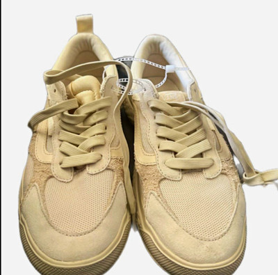 VANS UltraRange Men s Beige Low Top Lace-Up Athletic Sneakers Rubber 500265