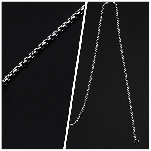Collier en acier inoxydable pour femmes, Style Simple, sans pendentif, 1 pièce - Foto 8 di 12