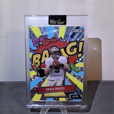 Wild Card Alumination Comix Drew Brees AC-DB Football Trading Card