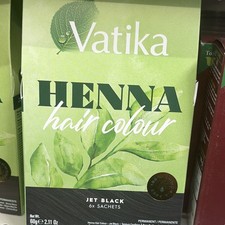 Vatika Henna Hair Color Jet Black for Hair - ...