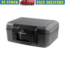 Fireproof Safe Box UL Classified Key Lock Portable Security Documents Valuables