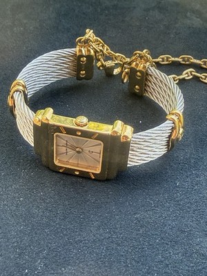 PHILIPPE CHARRIOL SAINT TROPEZ YELLOW AND STAINLESS STEEL CUFF