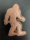1 Troy Ounce .999 Fine Copper Bigfoot Sasquatch Novelty Bullion Art Bar/Round