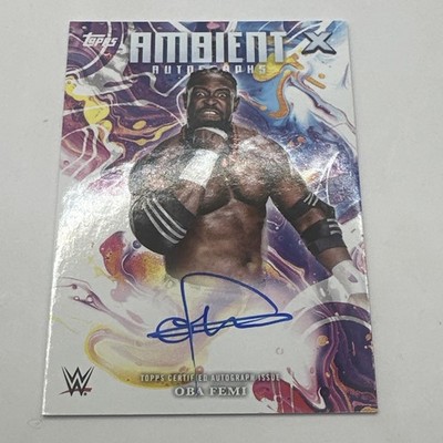 2025 Topps Exalted WWE Ambient Autographs Oba Femi #APA-OBA
