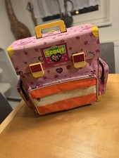 Scout Schulranzen rosa mit Rosen-Muster Vintage 90er