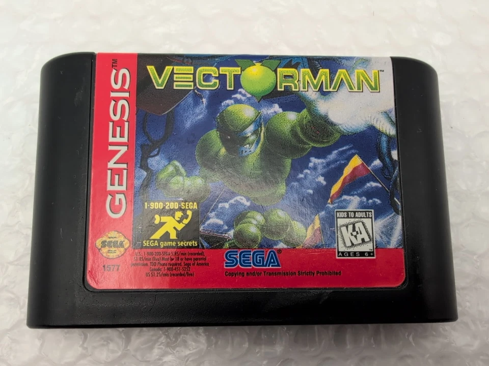 Vectorman (Sega Genesis) Complete CIB W/ Inserts - Clean - Tested - Excellent  - Image 4 of 4