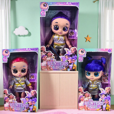 Kpop Girl Group 13'' singende Puppe 5D Augen Rumi Mira Zoey Superstars Figur Spielzeug