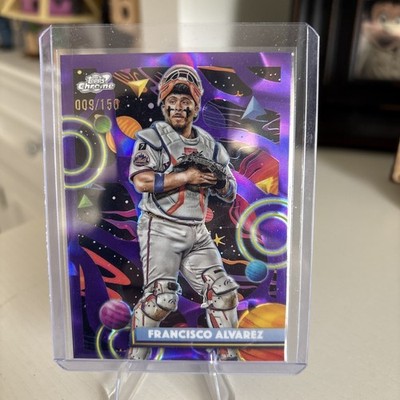 2025 Topps Cosmic Chrome - Francisco Alvarez #37 Purple Nebula /150