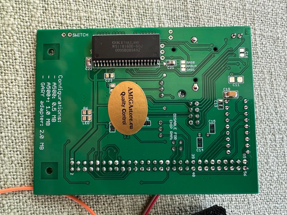 Modul mit 1,5MB und GARY Adapter Speichererweiterung für AMIGA 500/A500+ - Bild 4 von 4