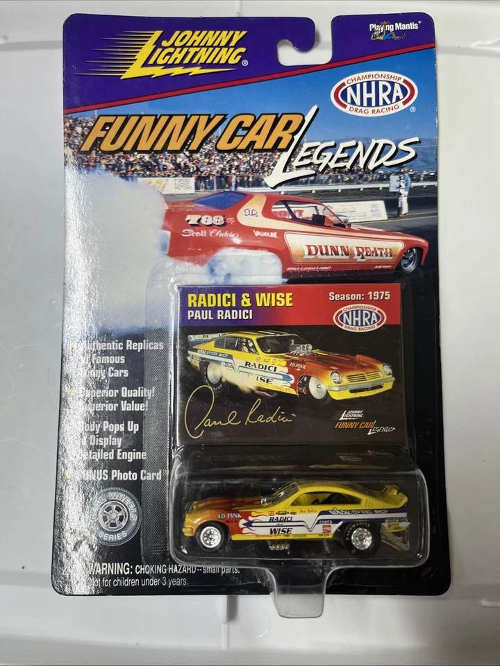 Johnny Lightning Funny Car Legends 1975 Radici & Wise NHRA 1:64 - DC-027 PAR Foto 2 de 4