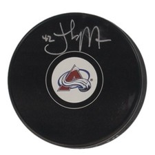 Josh Manson Signed Colorado Avalanche Logo Hockey Puck Fanatics COA